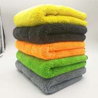 Luxury 1000gsm 1200GSM 40x40cm Ultra Fine Plush  Microfiber Towel for Car cleaning cloth