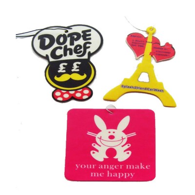 cheap promotional custom paper car air freshener